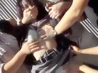 Wet and Horny: Nippon Porn Star's Public Outdoor JAV Scene in Tokyo, Japan.